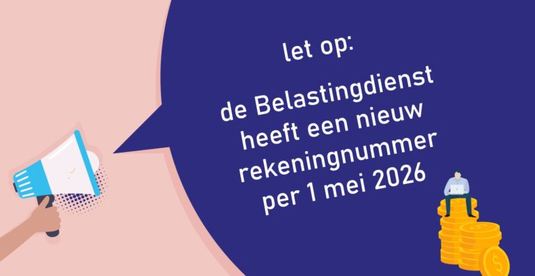Nieuw bankrekeningnummer Belastingdienst